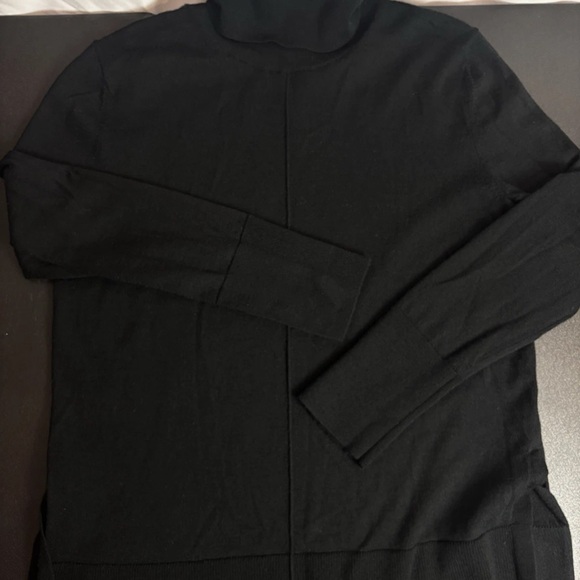 Banana Republic Black Merino Wool Turtleneck Sweater Long Sleeve Women’s Medium - Picture 9 of 14